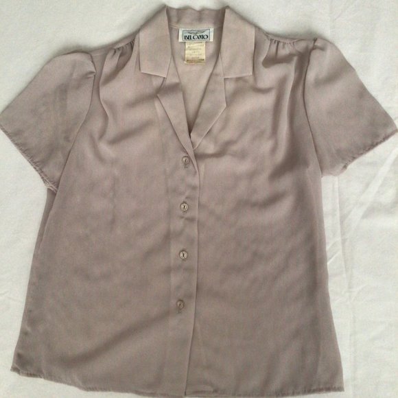 Bel Canto - Sheer violet short sleeve blouse - Picture 6 of 9